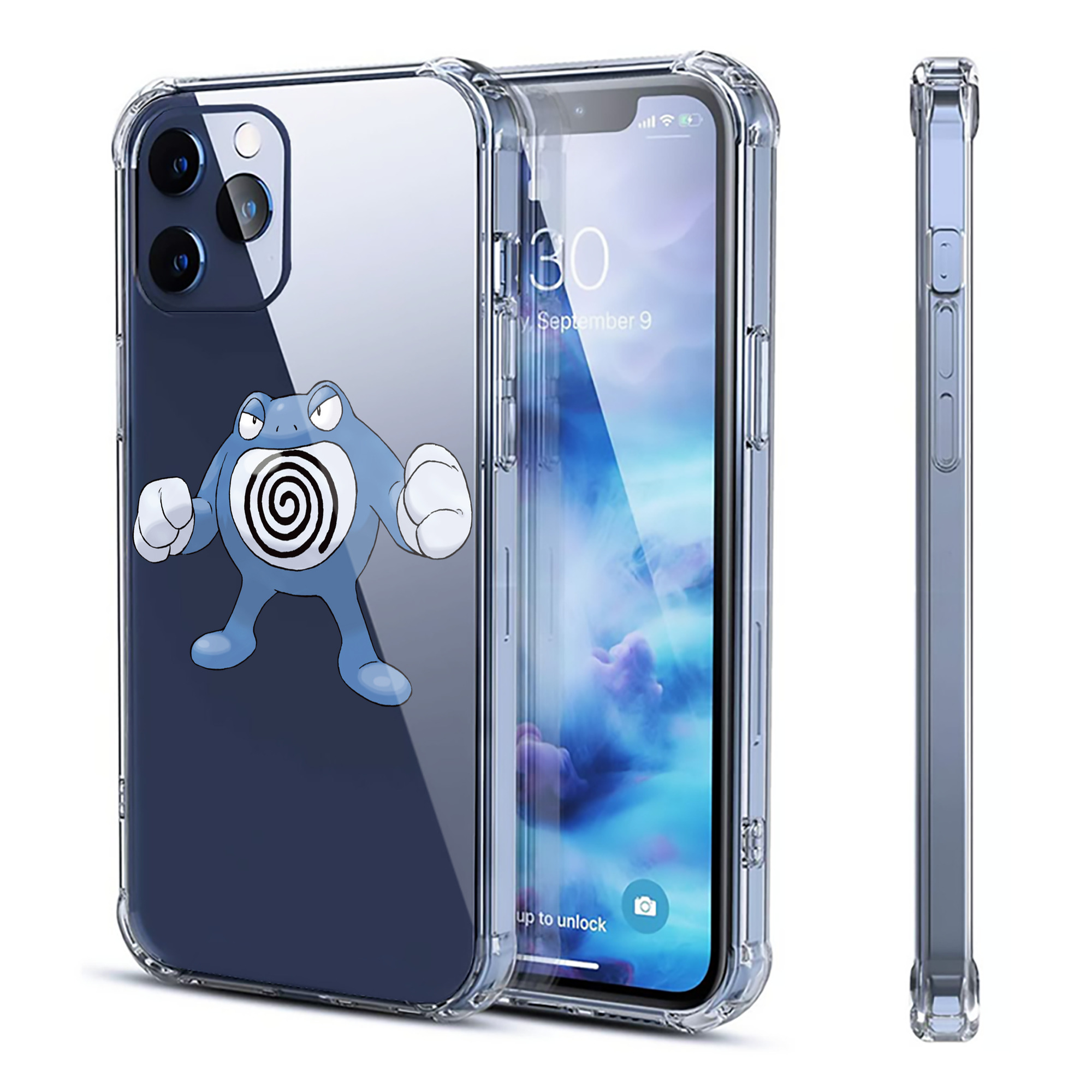 （画像用） ポケットモンスター Pokémon 【iPhone 12シリーズ対応】透明スマホケース（クリアソフトケース）